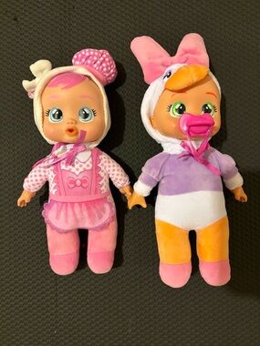 Disney Cry Babies Tiny Cuddles Plush Baby Dolls Set Daisy Duck